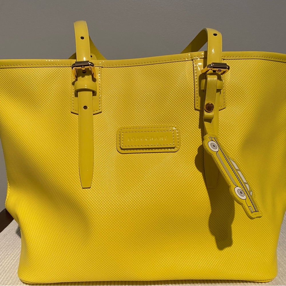 Longchamp New York City Theme Yellow Tote